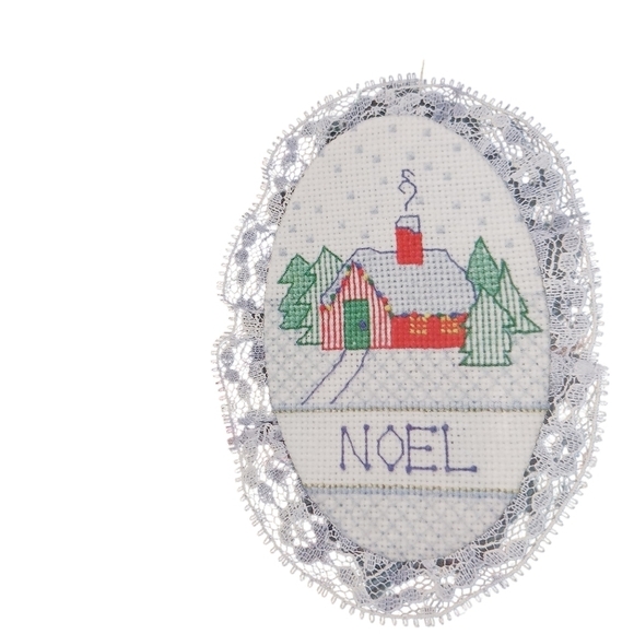 VTG Designs for the Needle Christmas Ornament Cross Stitch Kit 1250 Noel House - Picture 1 of 6